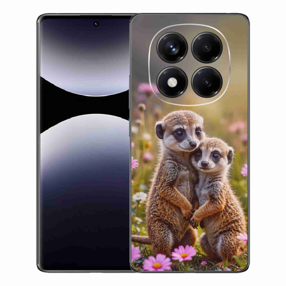 Gelový kryt mmCase na Xiaomi Redmi Note 14 Pro - surikatí duo