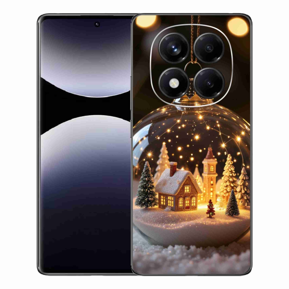 Gelový kryt mmCase na Xiaomi Redmi Note 14 Pro - vánoční koule 3