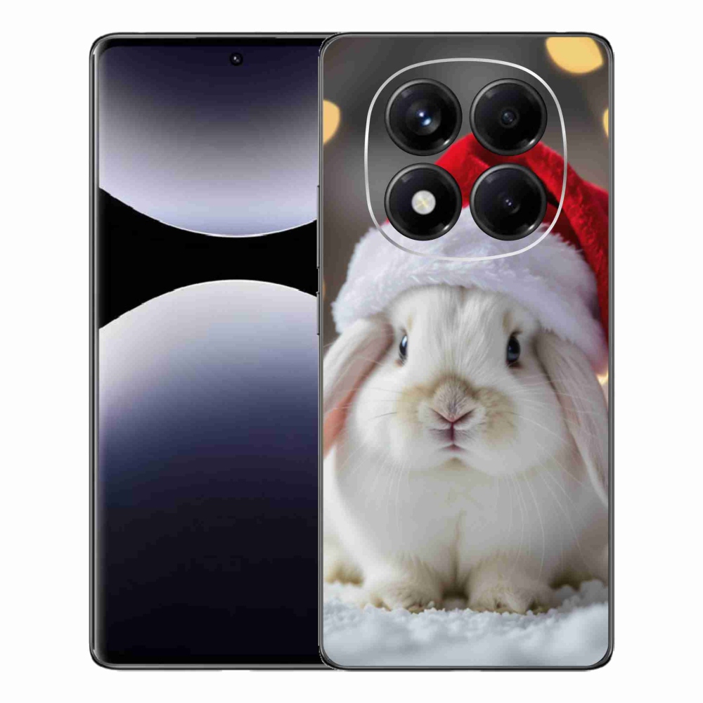 Gelový kryt mmCase na Xiaomi Redmi Note 14 Pro - vánoční králík
