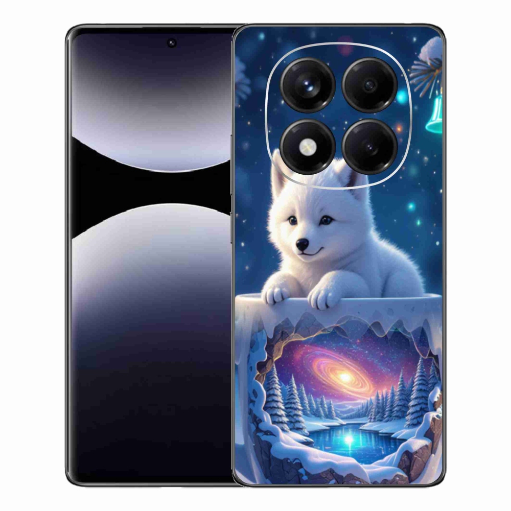 Gelový kryt mmCase na Xiaomi Redmi Note 14 Pro - vánoční štěně