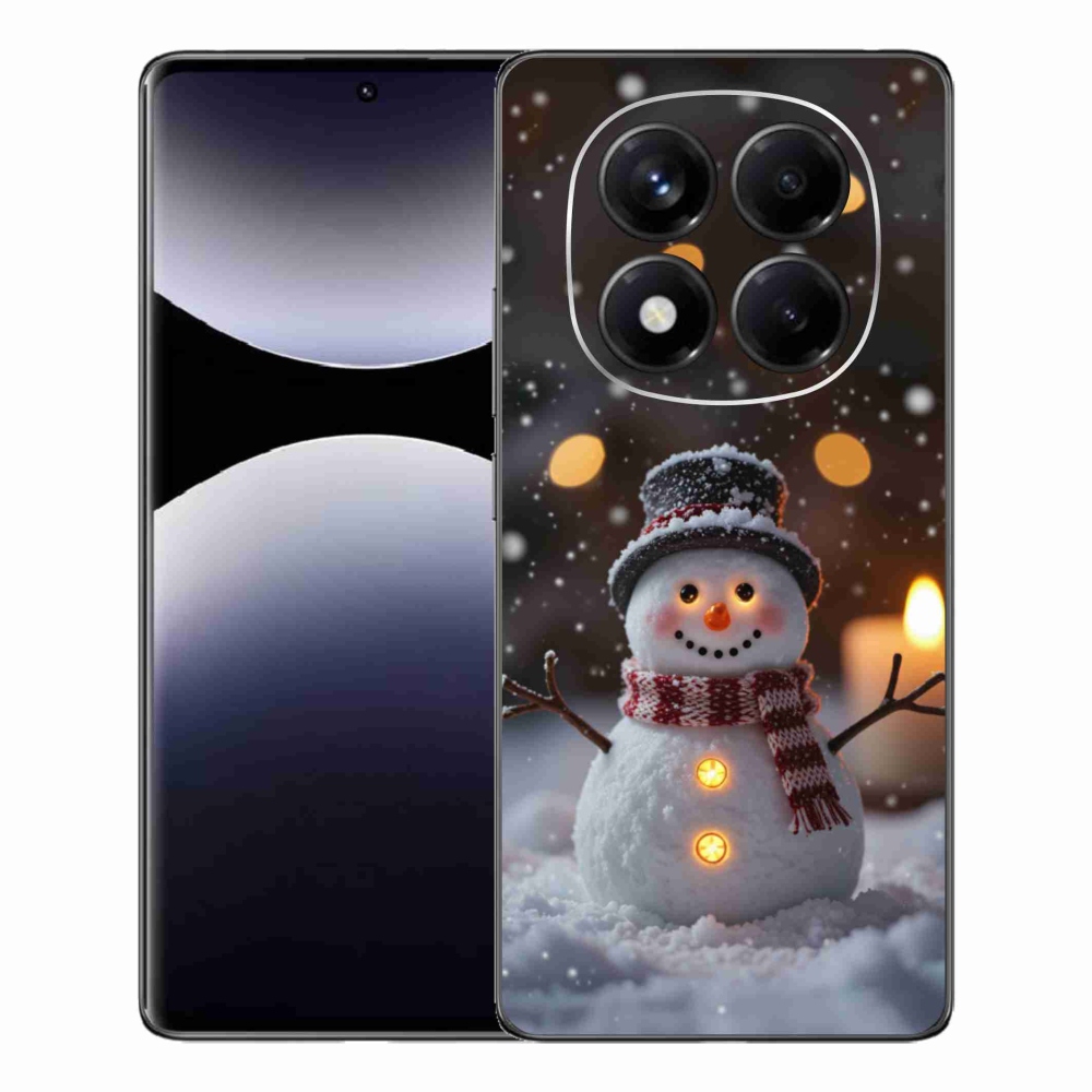 Gelový kryt mmCase na Xiaomi Redmi Note 14 Pro - veselý sněhulák