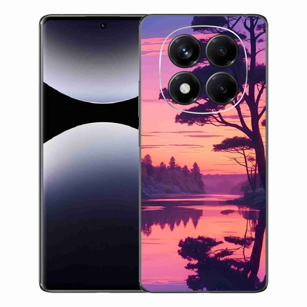 Gelový kryt mmCase na Xiaomi Redmi Note 14 Pro - západ slunce nad jezerem