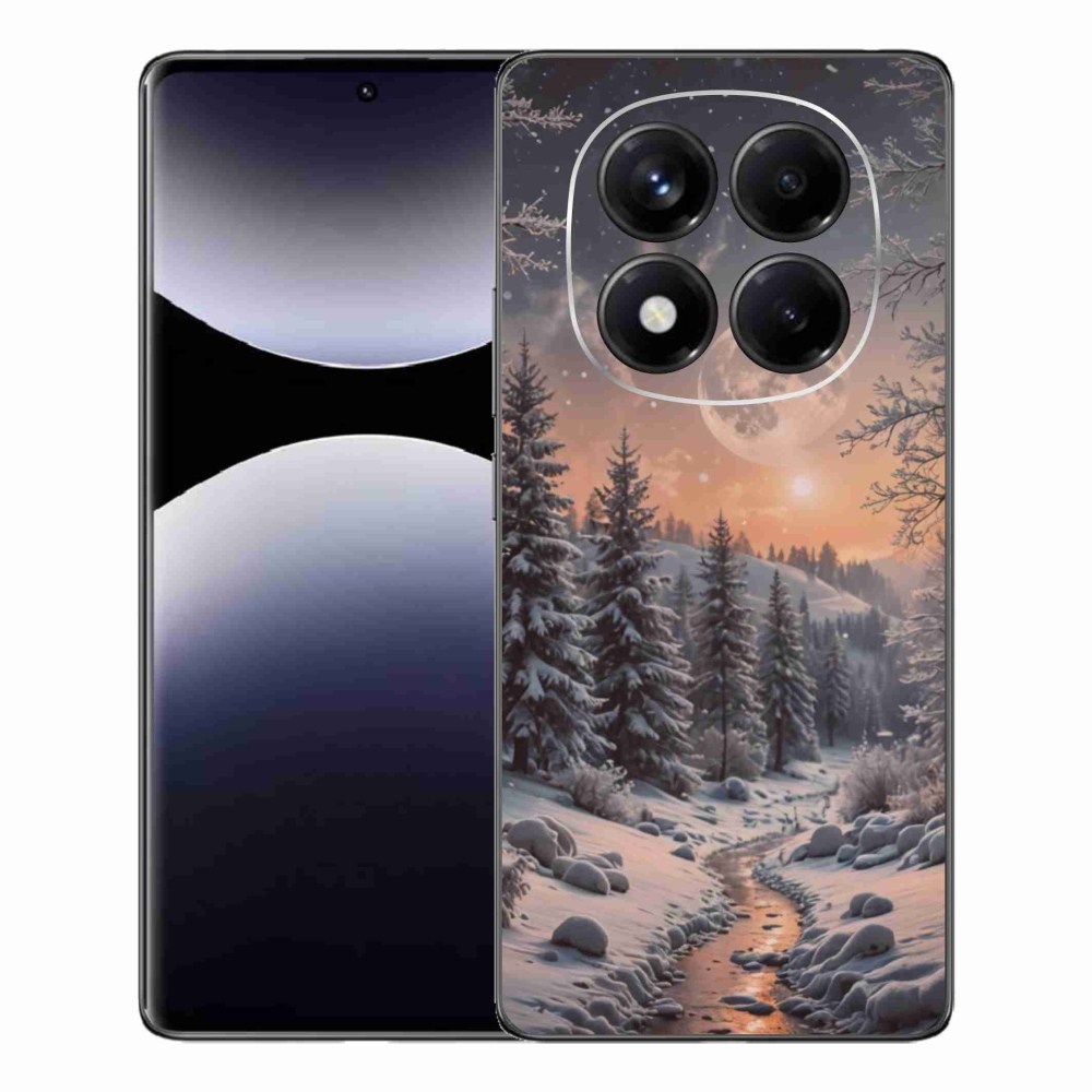 Gelový kryt mmCase na Xiaomi Redmi Note 14 Pro - zimní krajina 2