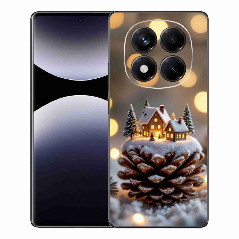Gelový kryt mmCase na Xiaomi Redmi Note 14 Pro - zimní vesnička