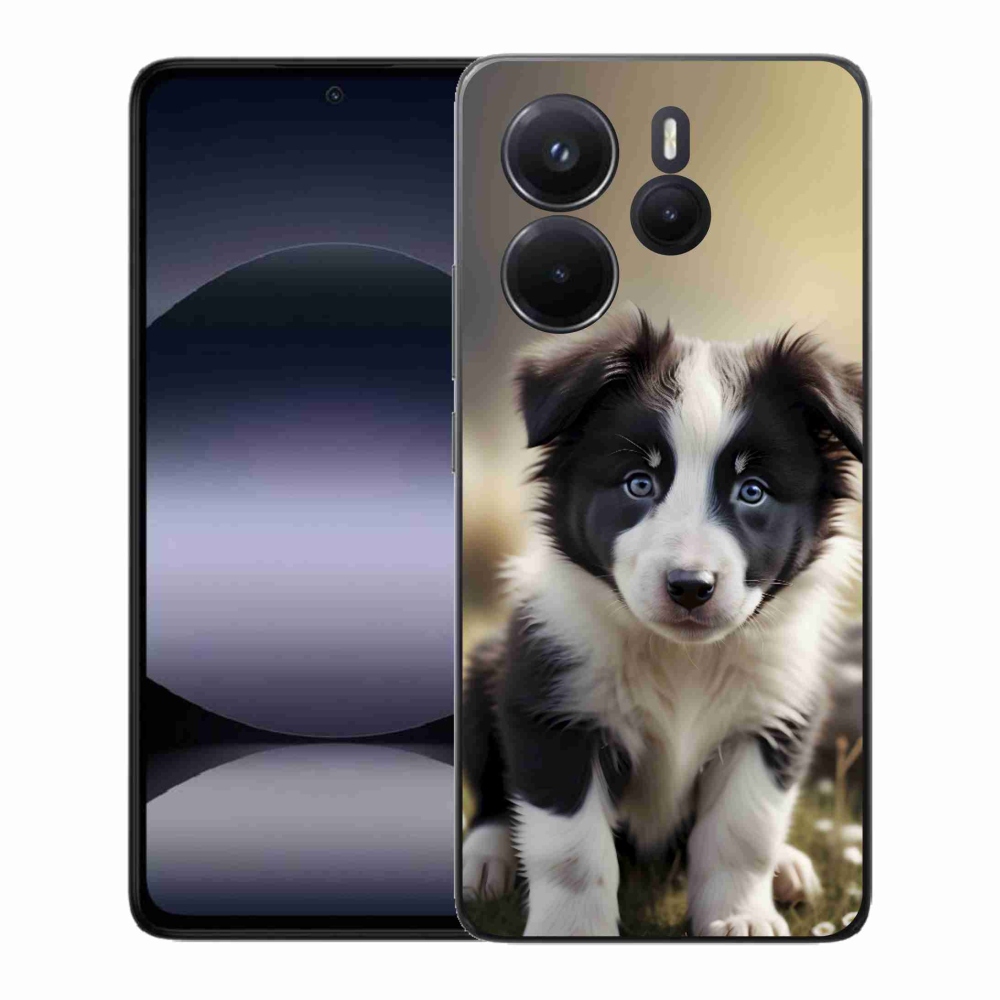 Gelový kryt mmCase na Xiaomi Redmi Note 14 - roztomilá border kolie