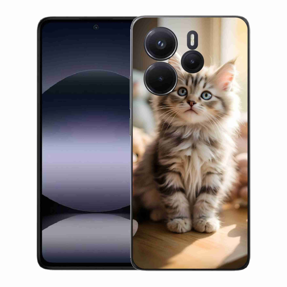 Gelový kryt mmCase na Xiaomi Redmi Note 14 - roztomilé kotě 10