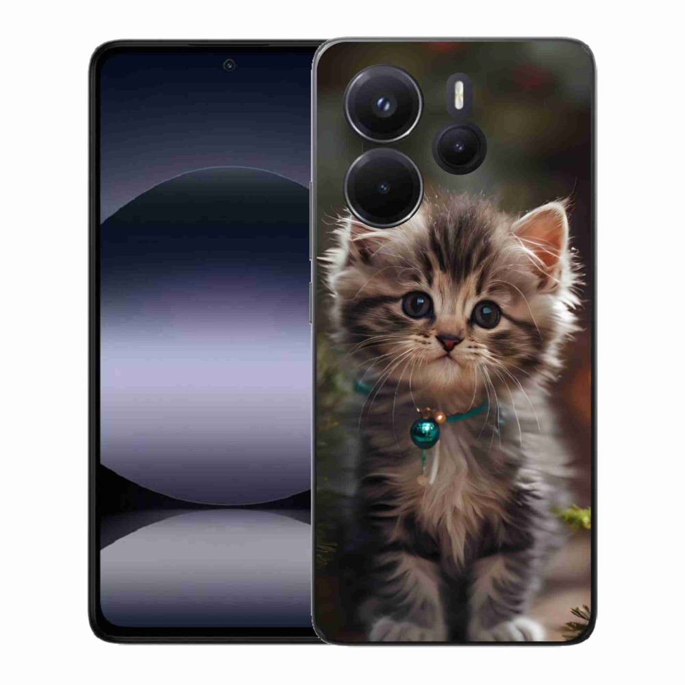 Gelový kryt mmCase na Xiaomi Redmi Note 14 - roztomilé kotě 11