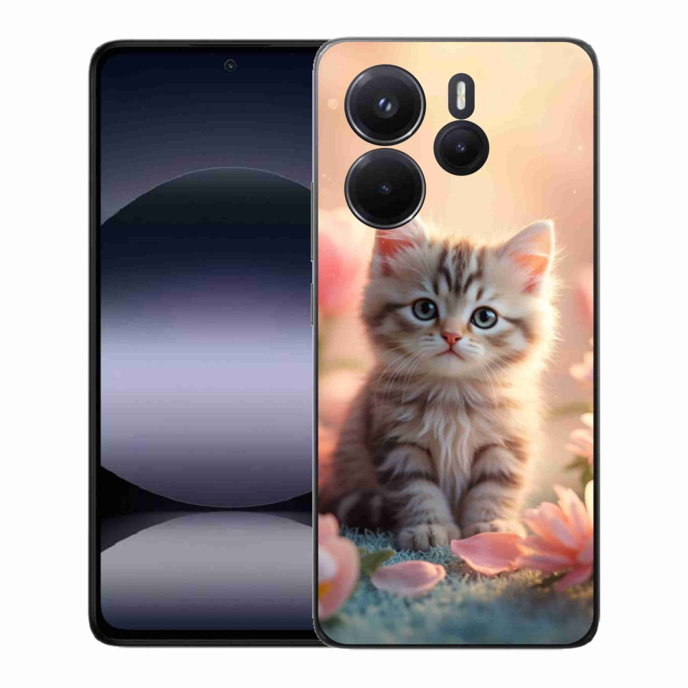 Gelový kryt mmCase na Xiaomi Redmi Note 14 - roztomilé kotě 8