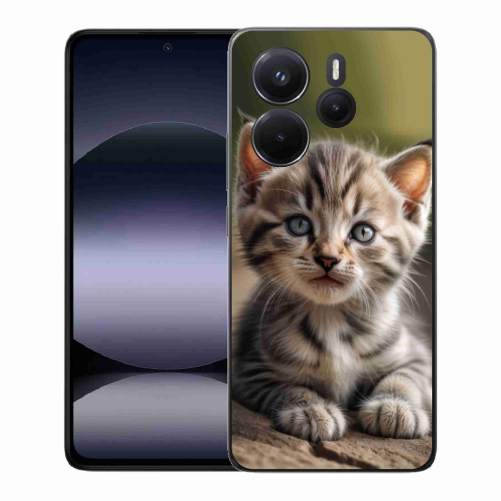 Gelový kryt mmCase na Xiaomi Redmi Note 14 - roztomilé kotě 9