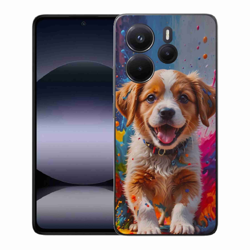 Gelový kryt mmCase na Xiaomi Redmi Note 14 - roztomilé štěně 3