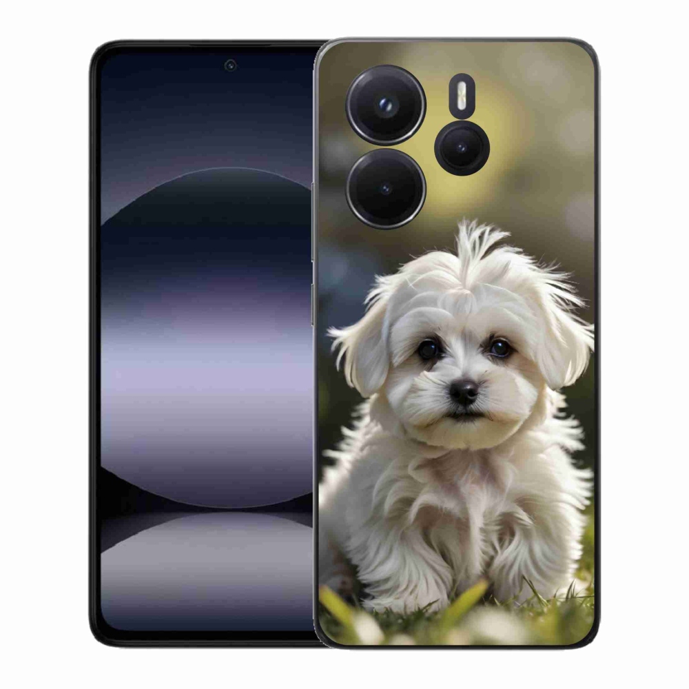 Gelový kryt mmCase na Xiaomi Redmi Note 14 - roztomilý maltézský psík