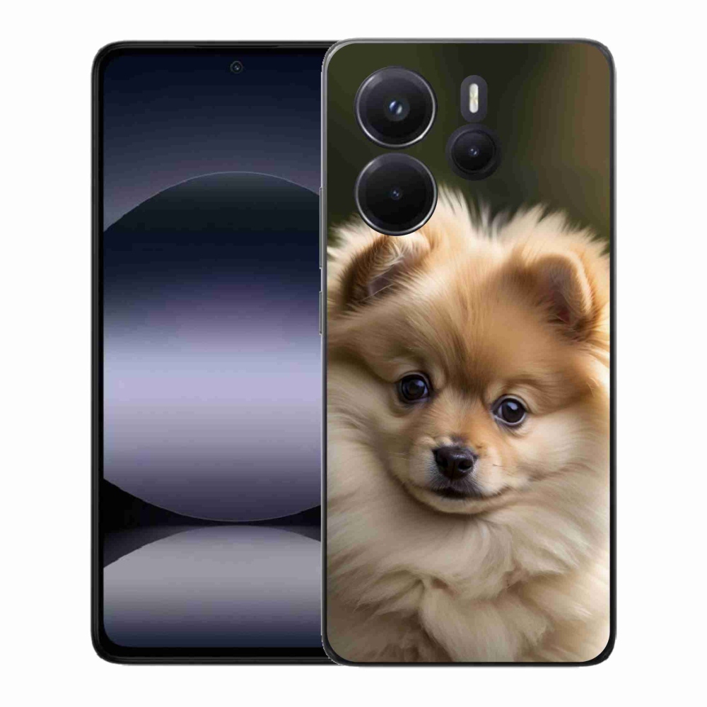 Gelový kryt mmCase na Xiaomi Redmi Note 14 - roztomilý pomeranian 2