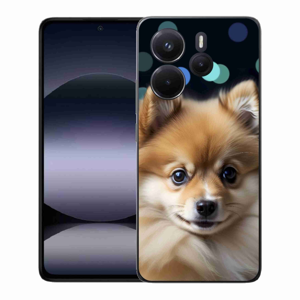 Gelový kryt mmCase na Xiaomi Redmi Note 14 - roztomilý pomeranian