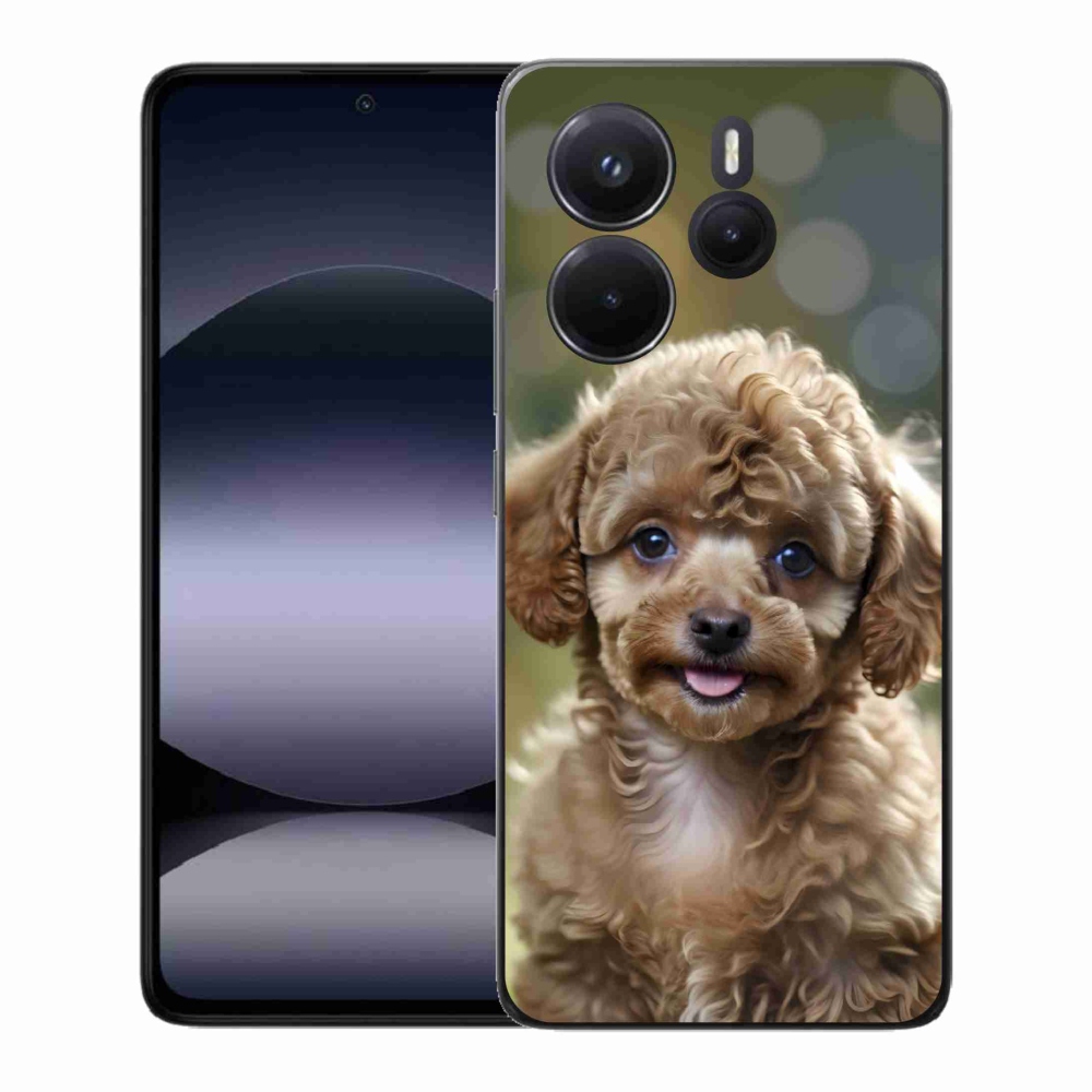 Gelový kryt mmCase na Xiaomi Redmi Note 14 - roztomilý pudl