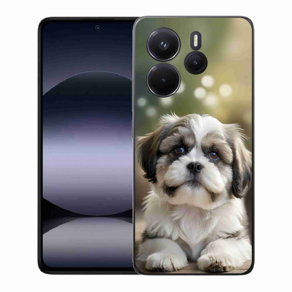 Gelový kryt mmCase na Xiaomi Redmi Note 14 - roztomilý shih-tzu
