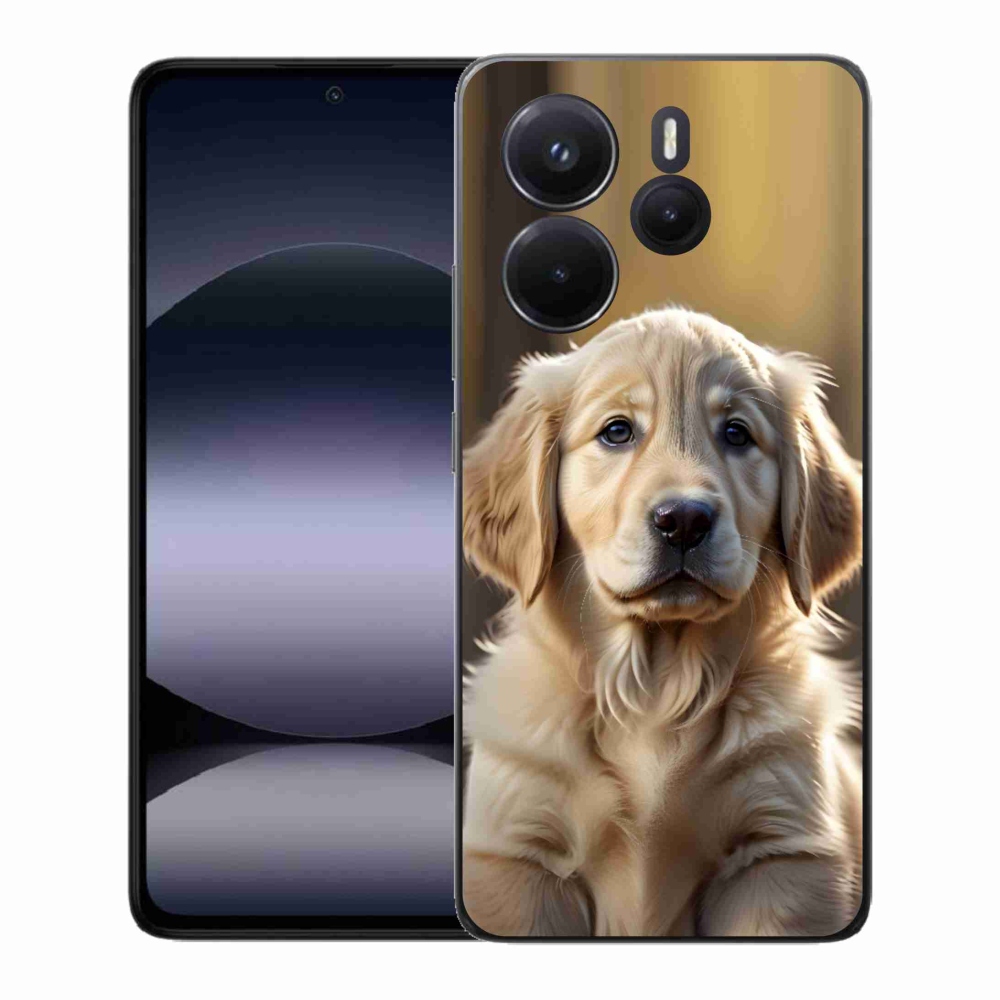 Gelový kryt mmCase na Xiaomi Redmi Note 14 - roztomilý zlatý retrívr