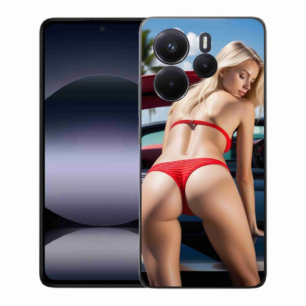 Gelový kryt mmCase na Xiaomi Redmi Note 14 - sexy žena 2