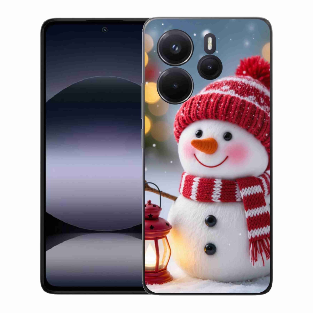 Gelový kryt mmCase na Xiaomi Redmi Note 14 - sněhulák 2