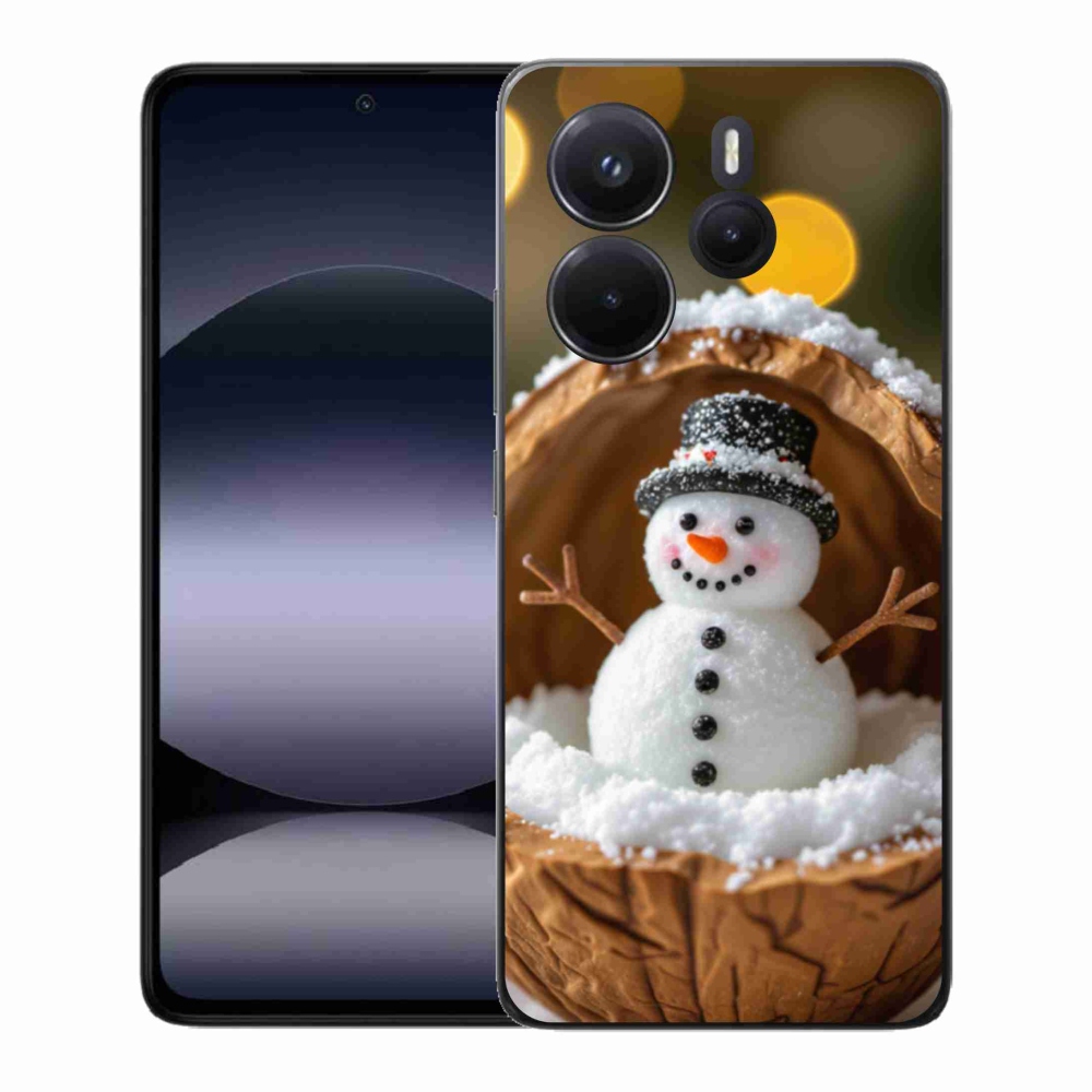 Gelový kryt mmCase na Xiaomi Redmi Note 14 - sněhulák 4