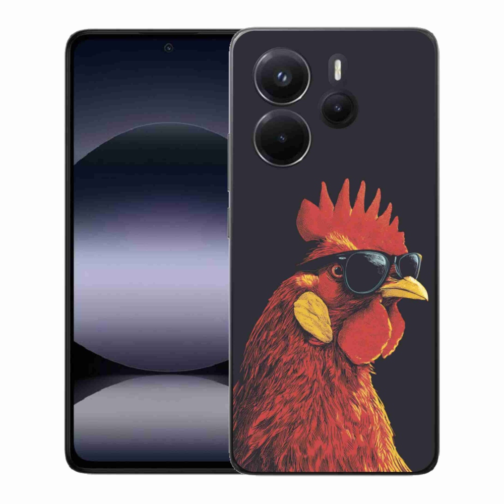 Gelový kryt mmCase na Xiaomi Redmi Note 14 - stylový kohout