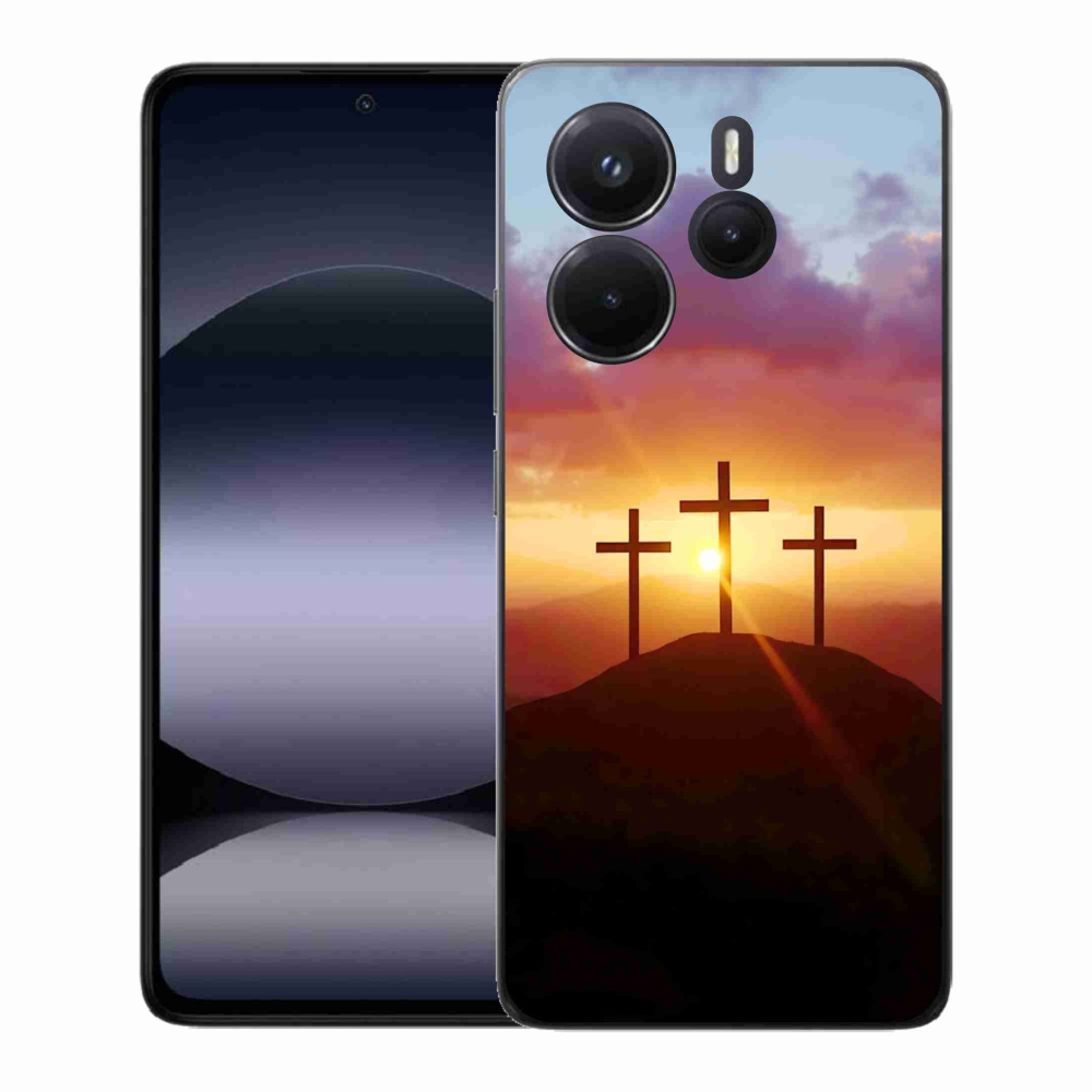 Gelový kryt mmCase na Xiaomi Redmi Note 14 - tři kříže