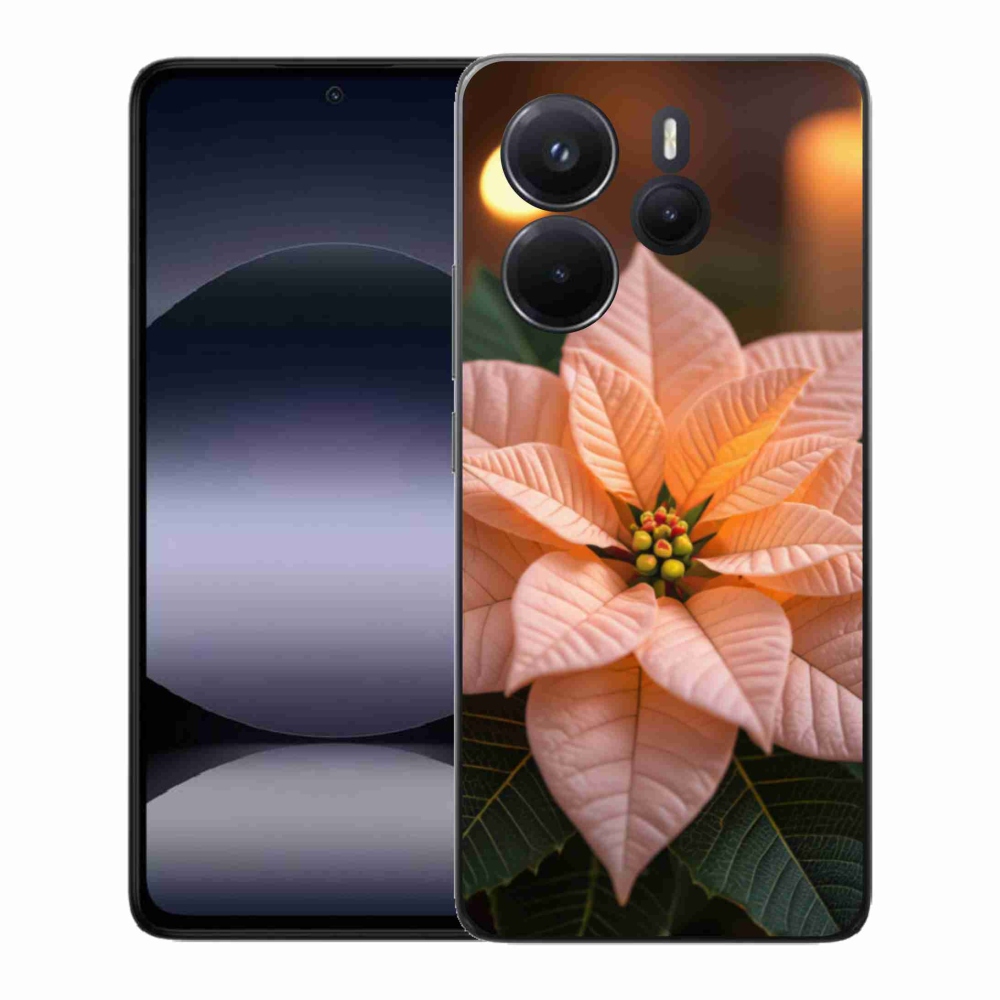 Gelový kryt mmCase na Xiaomi Redmi Note 14 - vánoční hvězda