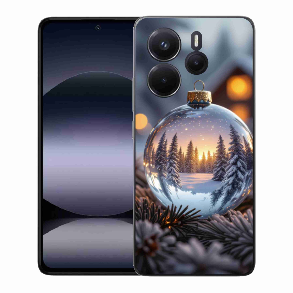 Gelový kryt mmCase na Xiaomi Redmi Note 14 - vánoční ozdoba