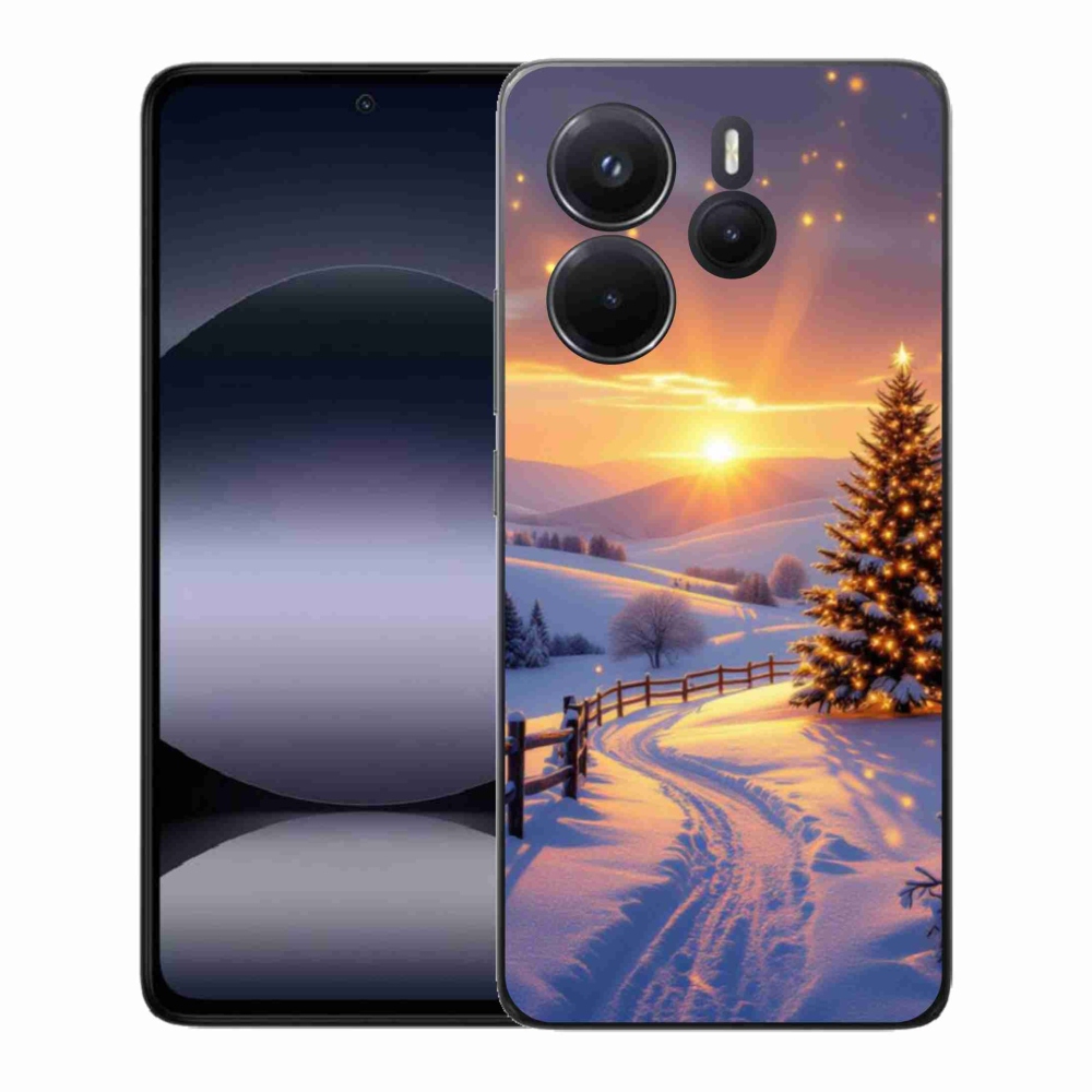 Gelový kryt mmCase na Xiaomi Redmi Note 14 - zimní krajina