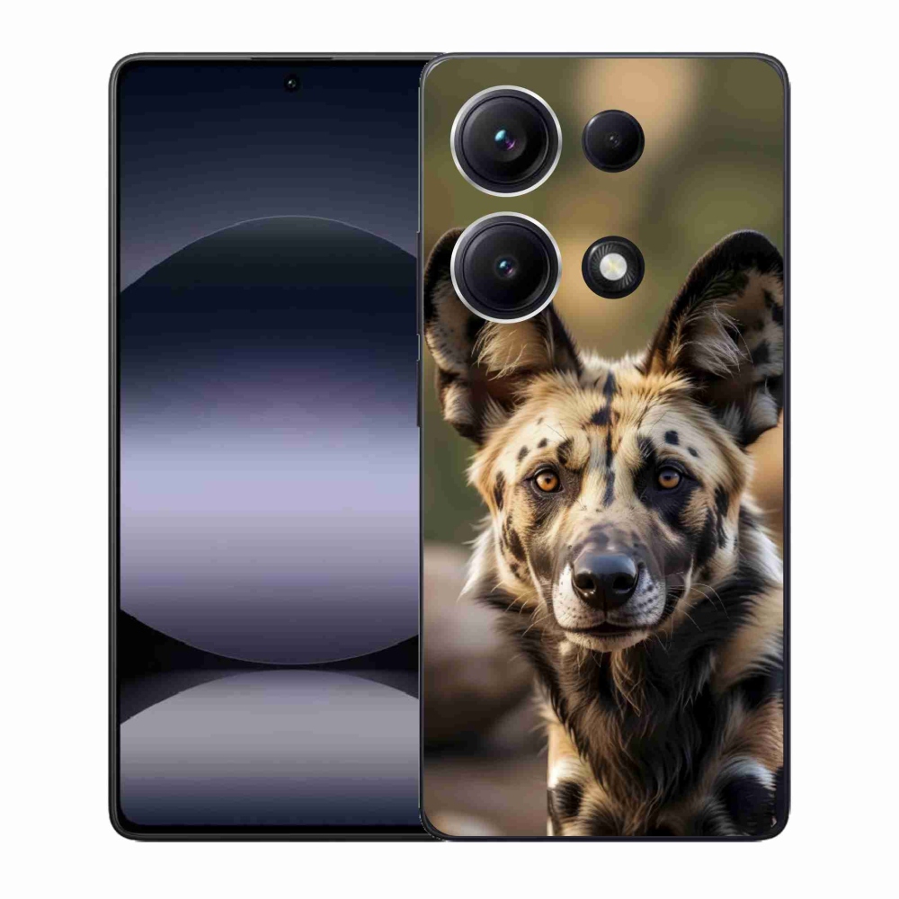 Gelový kryt mmCase na Xiaomi Redmi Note 14S - africký divoký pes