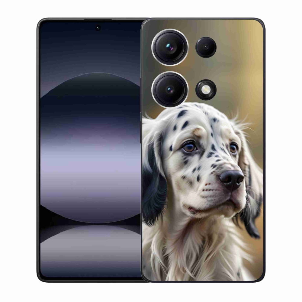 Gelový kryt mmCase na Xiaomi Redmi Note 14S - anglický setr