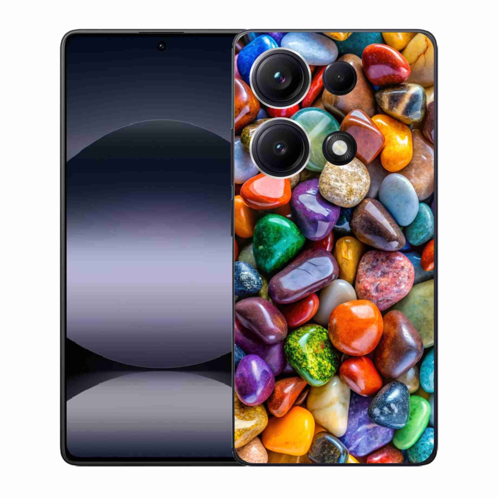 Gelový kryt mmCase na Xiaomi Redmi Note 14S - barevné kamínky