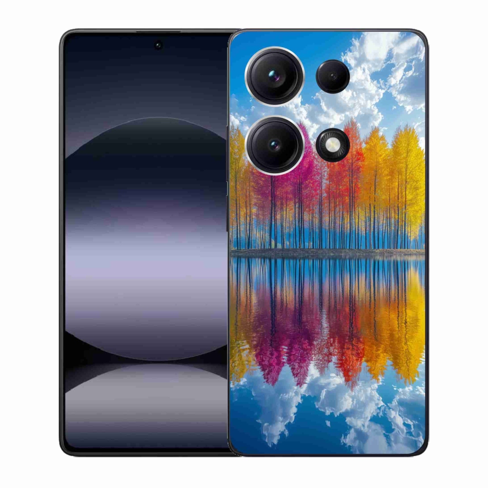 Gelový kryt mmCase na Xiaomi Redmi Note 14S - barevné stromy