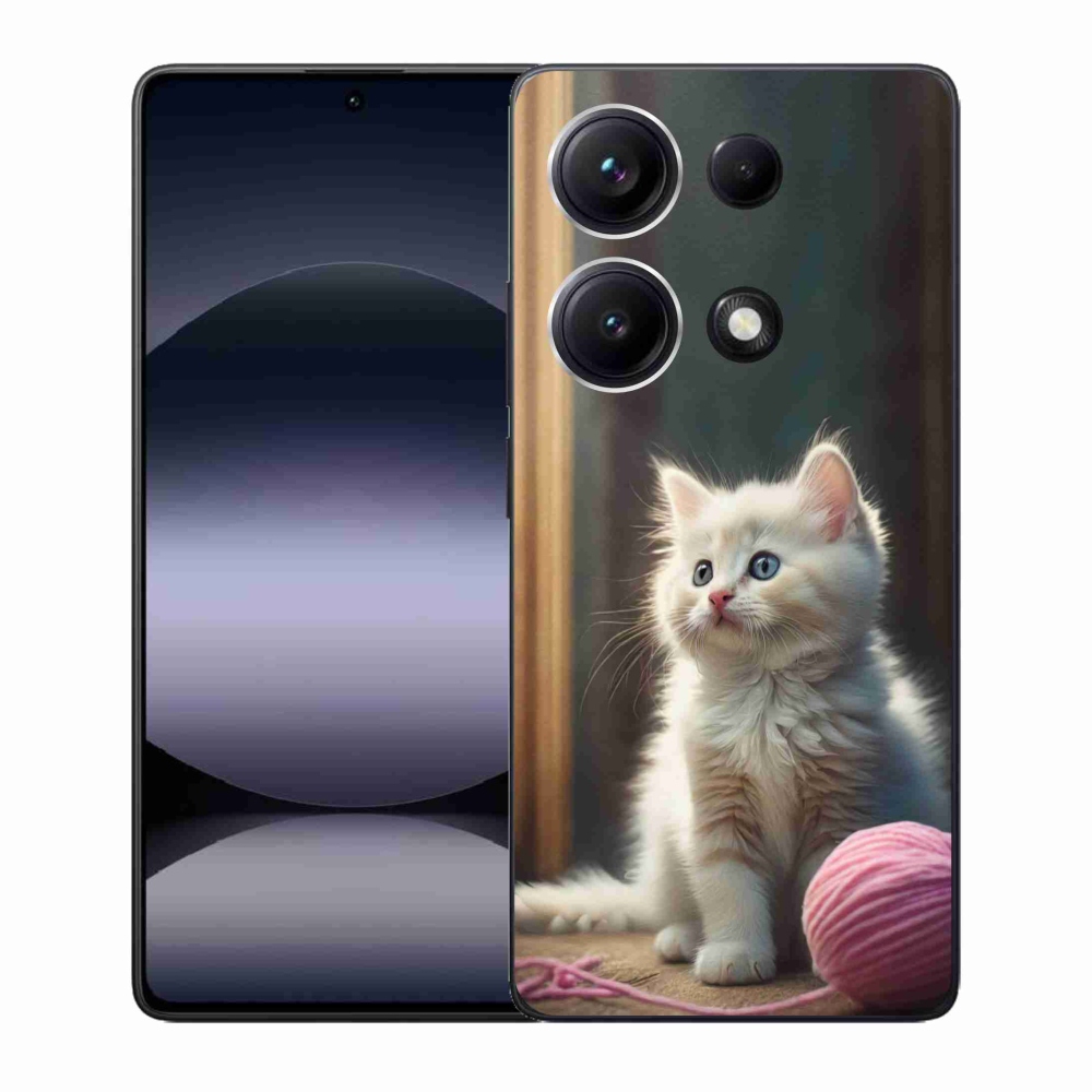 Gelový kryt mmCase na Xiaomi Redmi Note 14S - bílé kotě 2