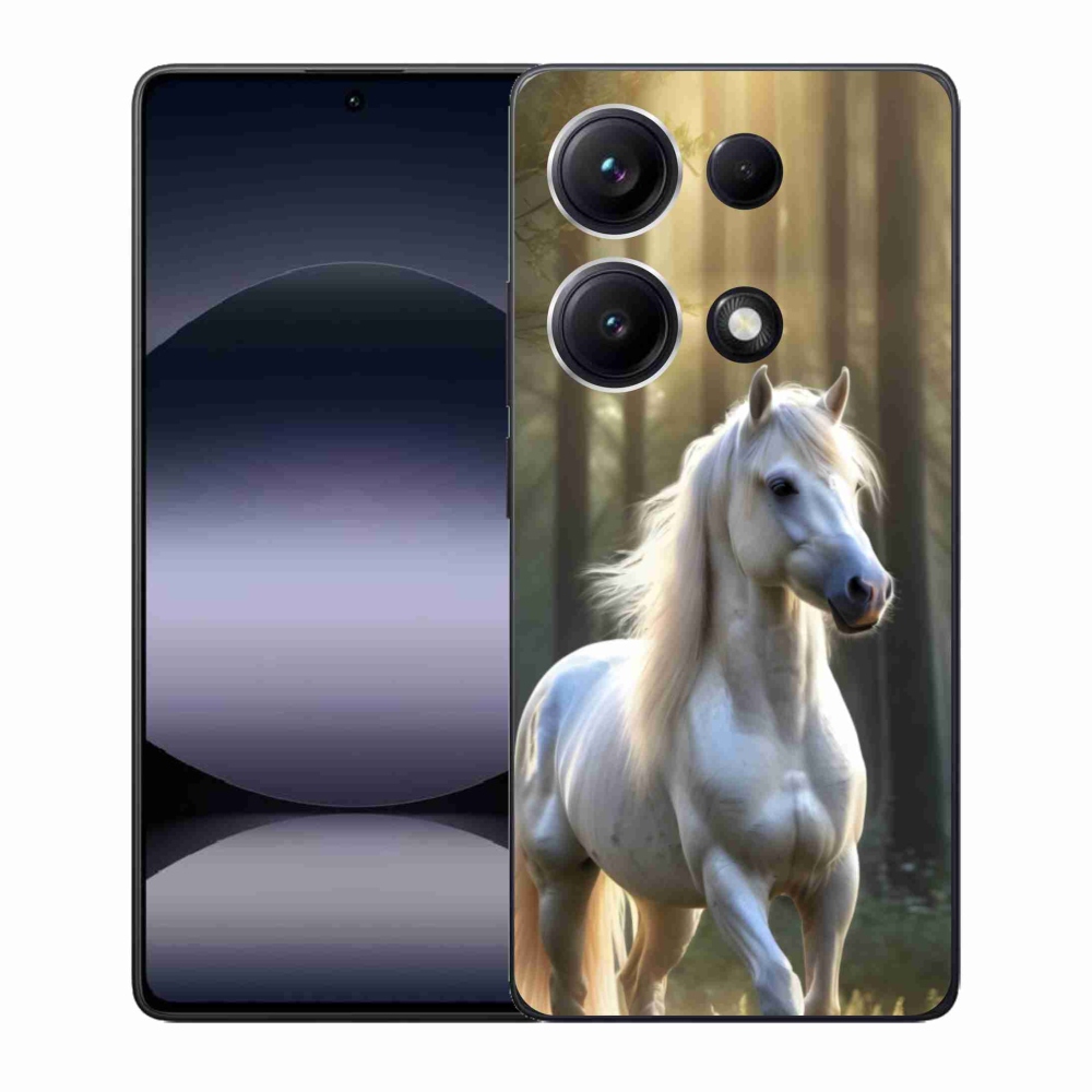 Gelový kryt mmCase na Xiaomi Redmi Note 14S - bílý kůň 3