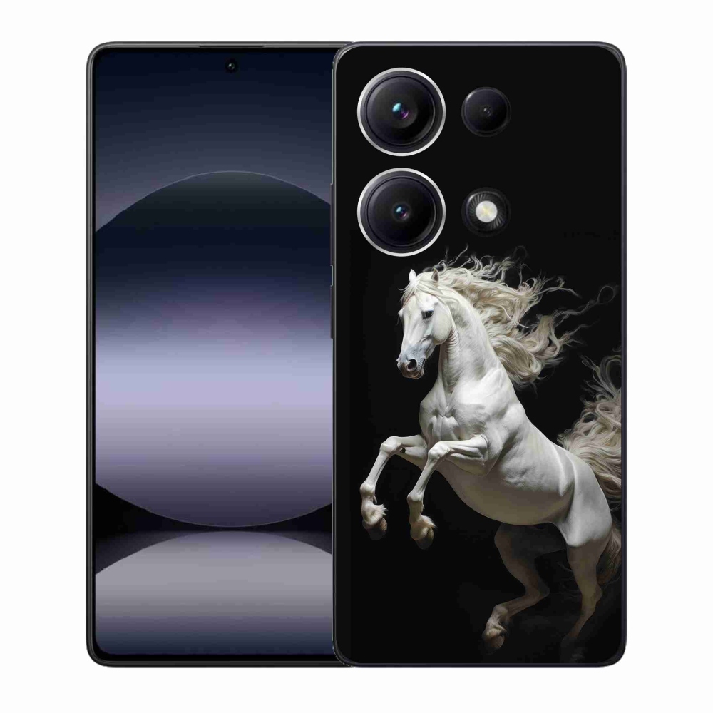 Gelový kryt mmCase na Xiaomi Redmi Note 14S - bílý kůň 4