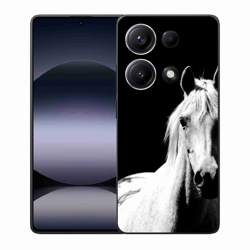 Gelový kryt mmCase na Xiaomi Redmi Note 14S - bílý kůň 5