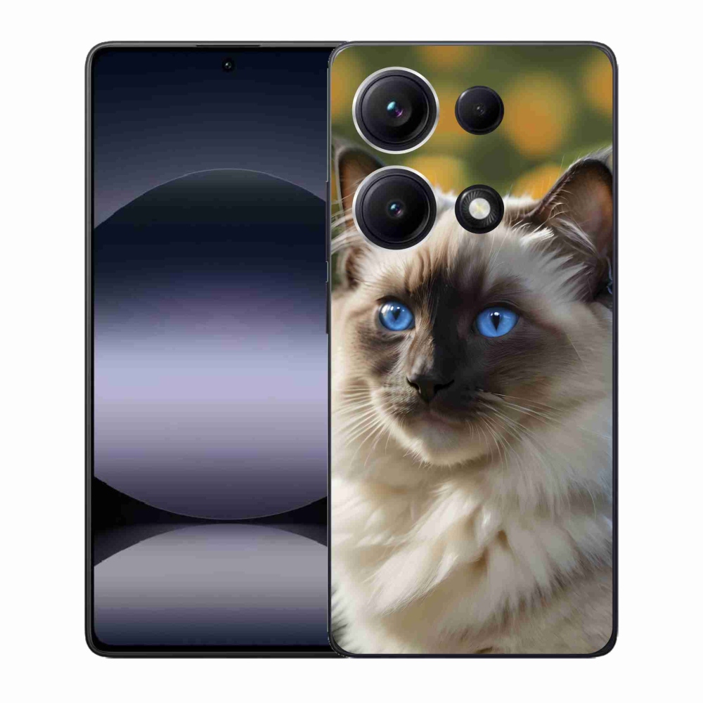 Gelový kryt mmCase na Xiaomi Redmi Note 14S - bílý ragdoll