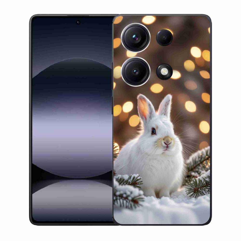 Gelový kryt mmCase na Xiaomi Redmi Note 14S - bílý zajíc