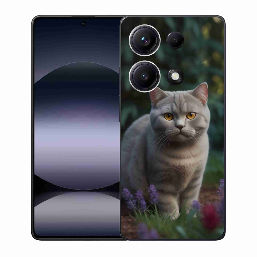 Gelový kryt mmCase na Xiaomi Redmi Note 14S - britská kočka