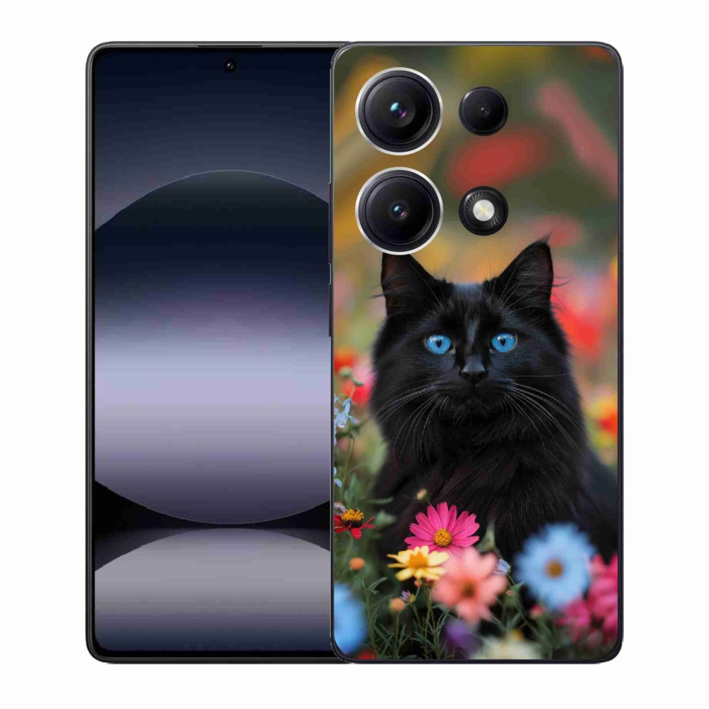 Gelový kryt mmCase na Xiaomi Redmi Note 14S - černé kotě 4