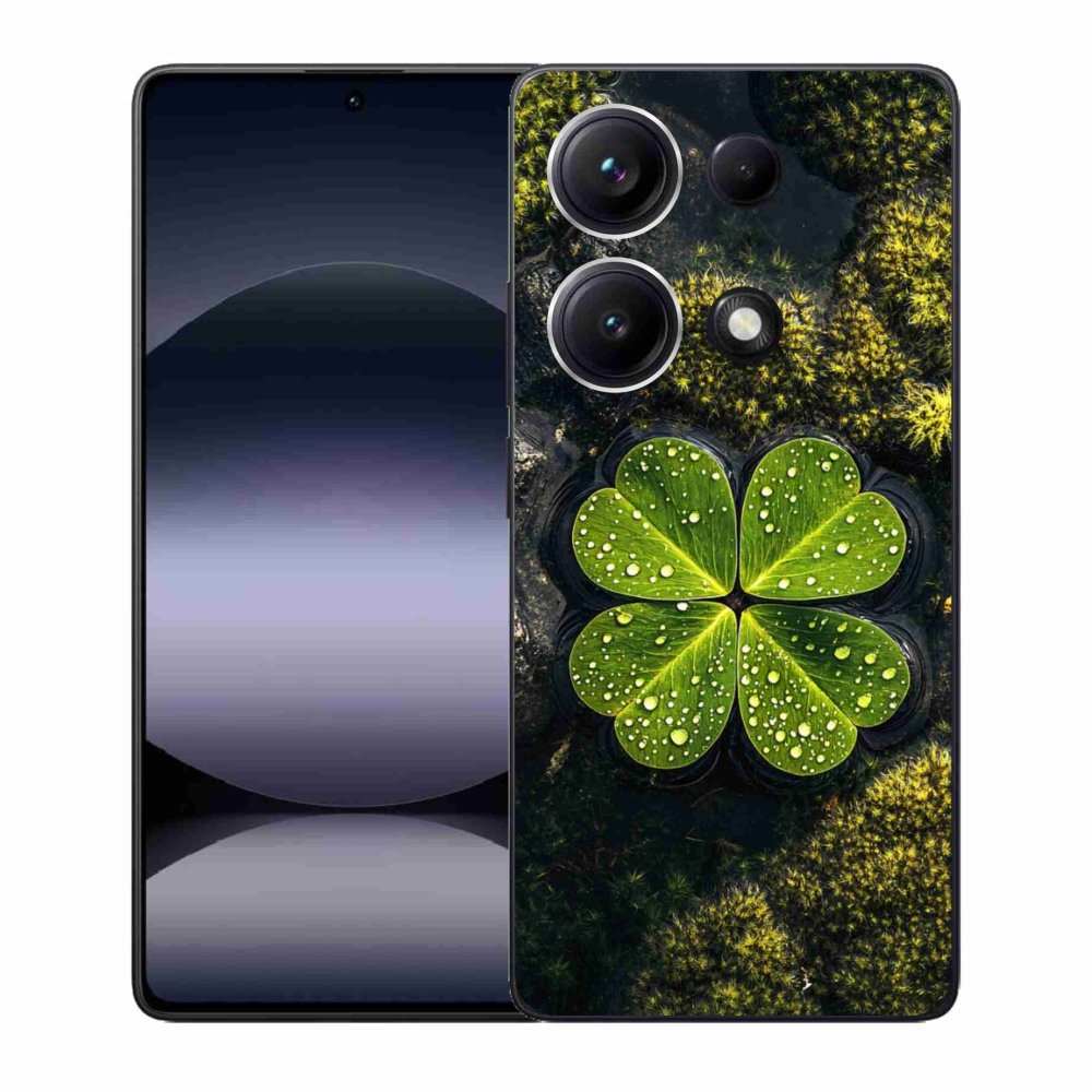 Gelový kryt mmCase na Xiaomi Redmi Note 14S - čtyřlístek