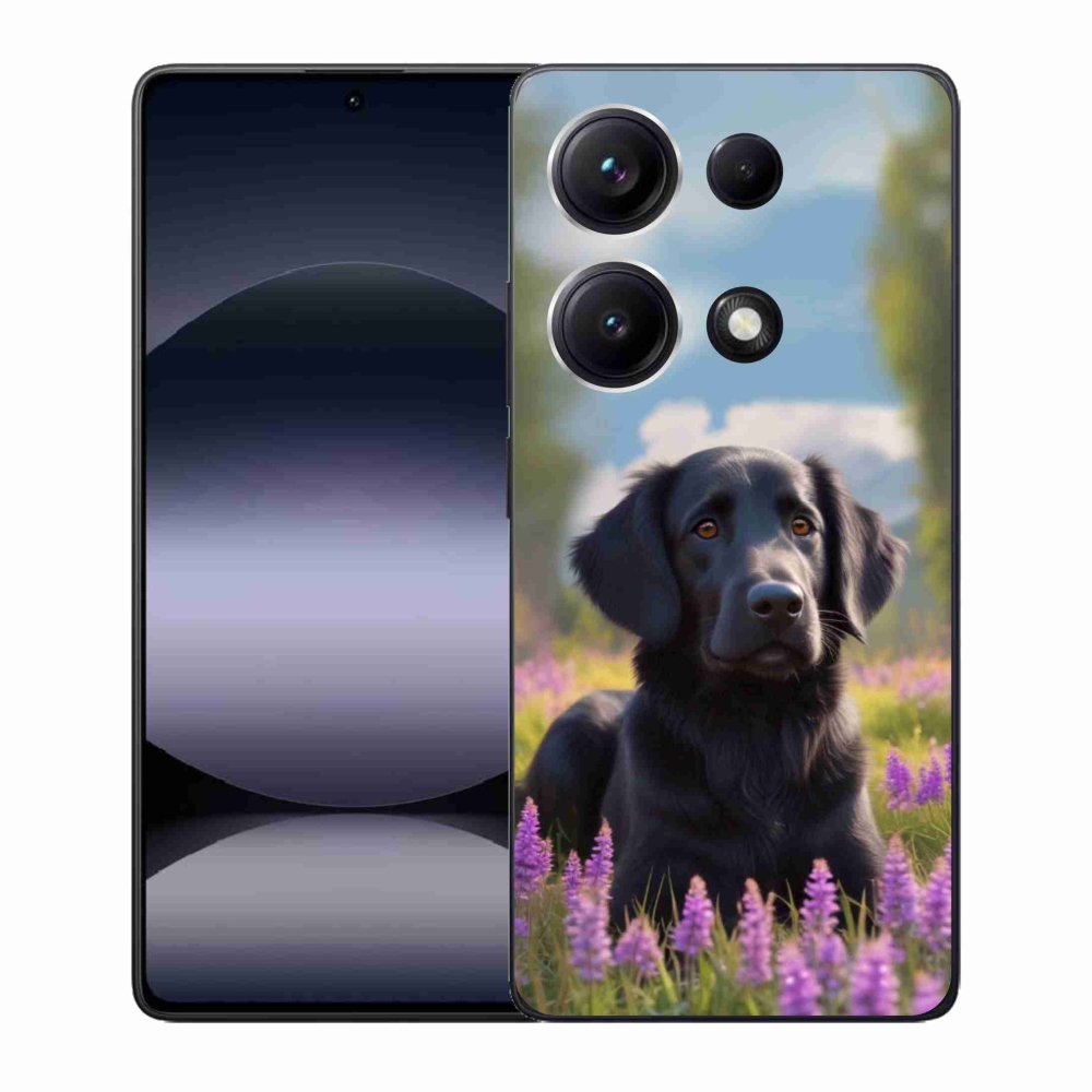 Gelový kryt mmCase na Xiaomi Redmi Note 14S - elegantní černý retrívr