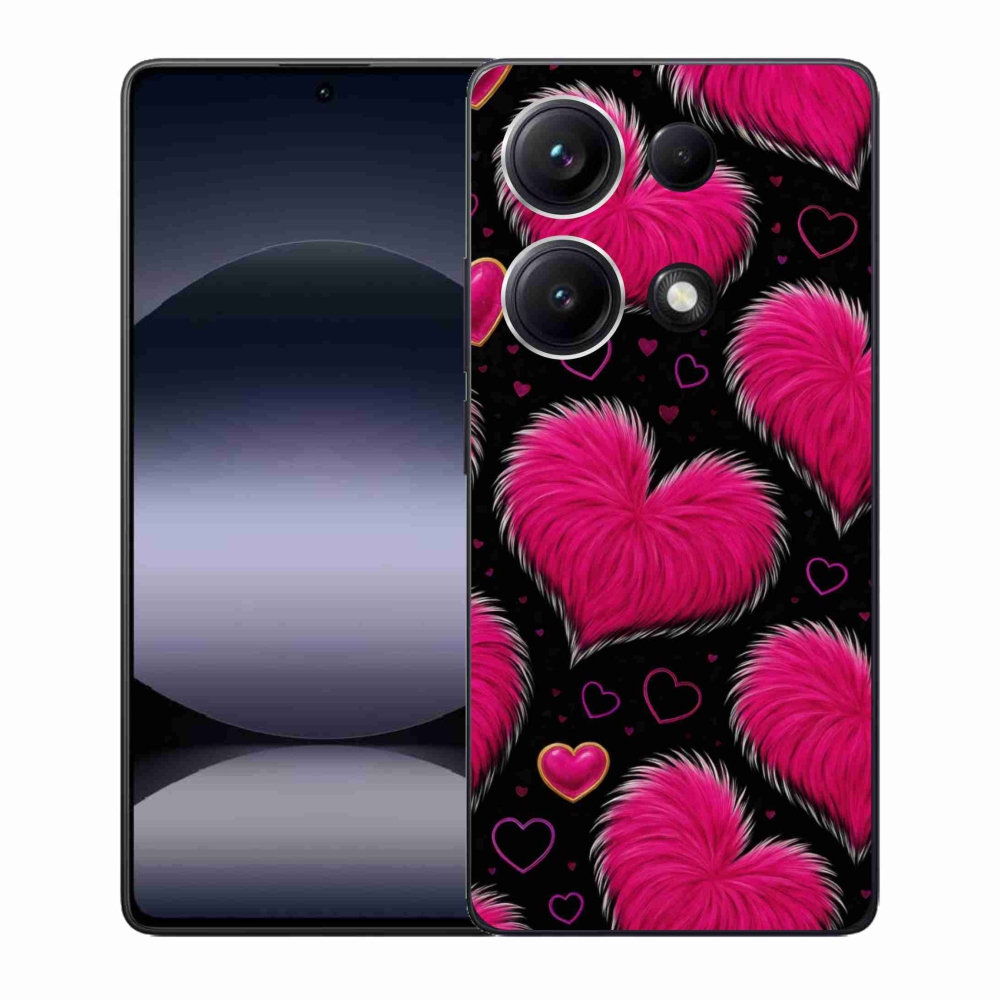 Gelový kryt mmCase na Xiaomi Redmi Note 14S - hebká srdce