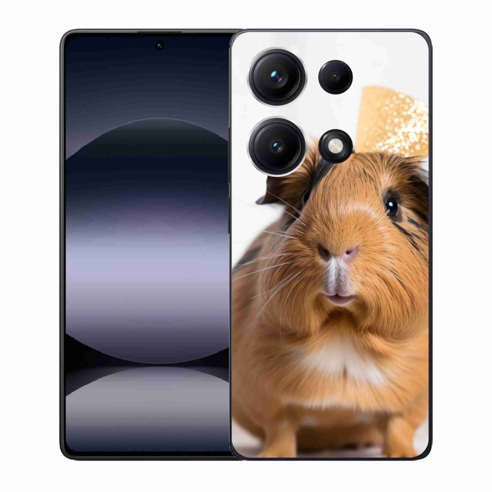 Gelový kryt mmCase na Xiaomi Redmi Note 14S - hnědé morče