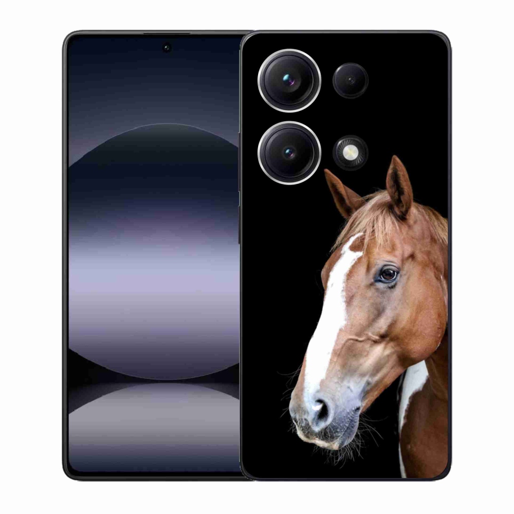 Gelový kryt mmCase na Xiaomi Redmi Note 14S - hnědý kůň 3