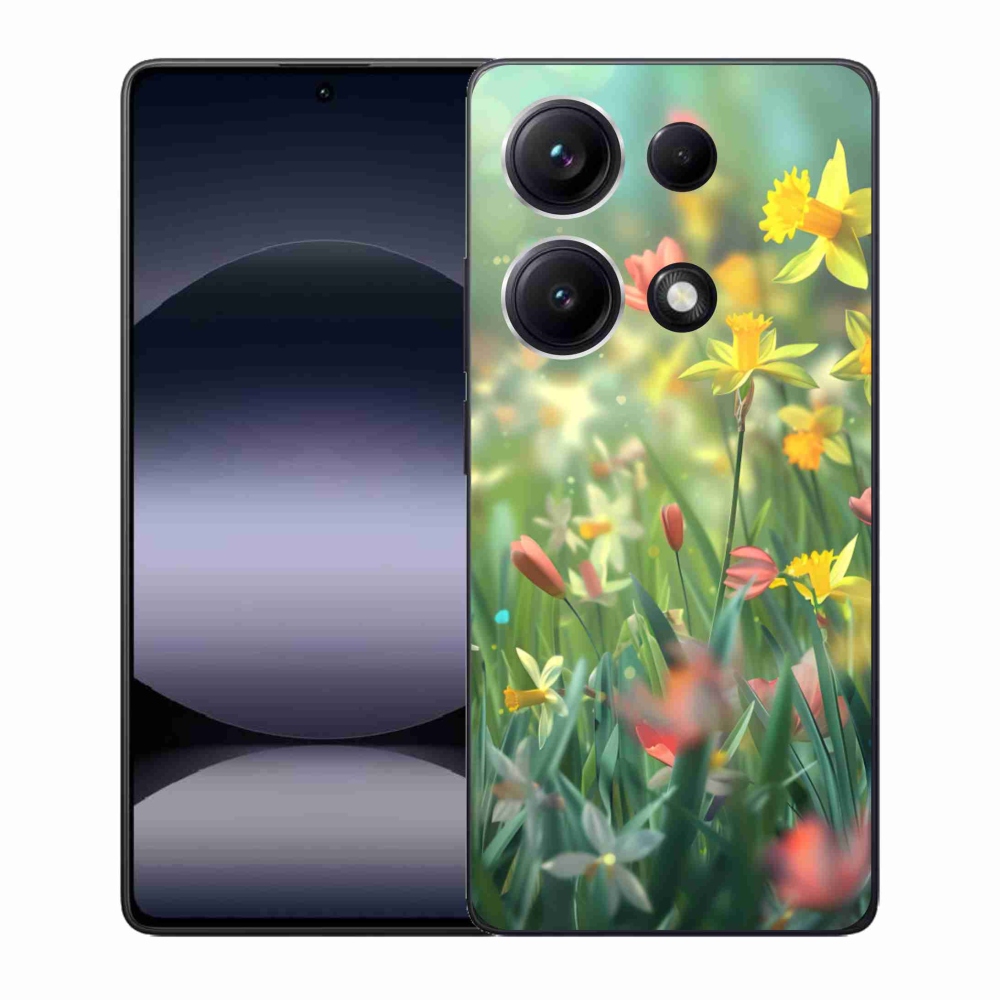 Gelový kryt mmCase na Xiaomi Redmi Note 14S - jarní květy