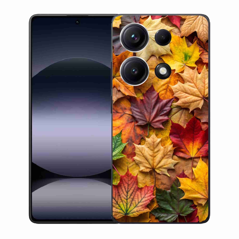 Gelový kryt mmCase na Xiaomi Redmi Note 14S - javorové listy 2