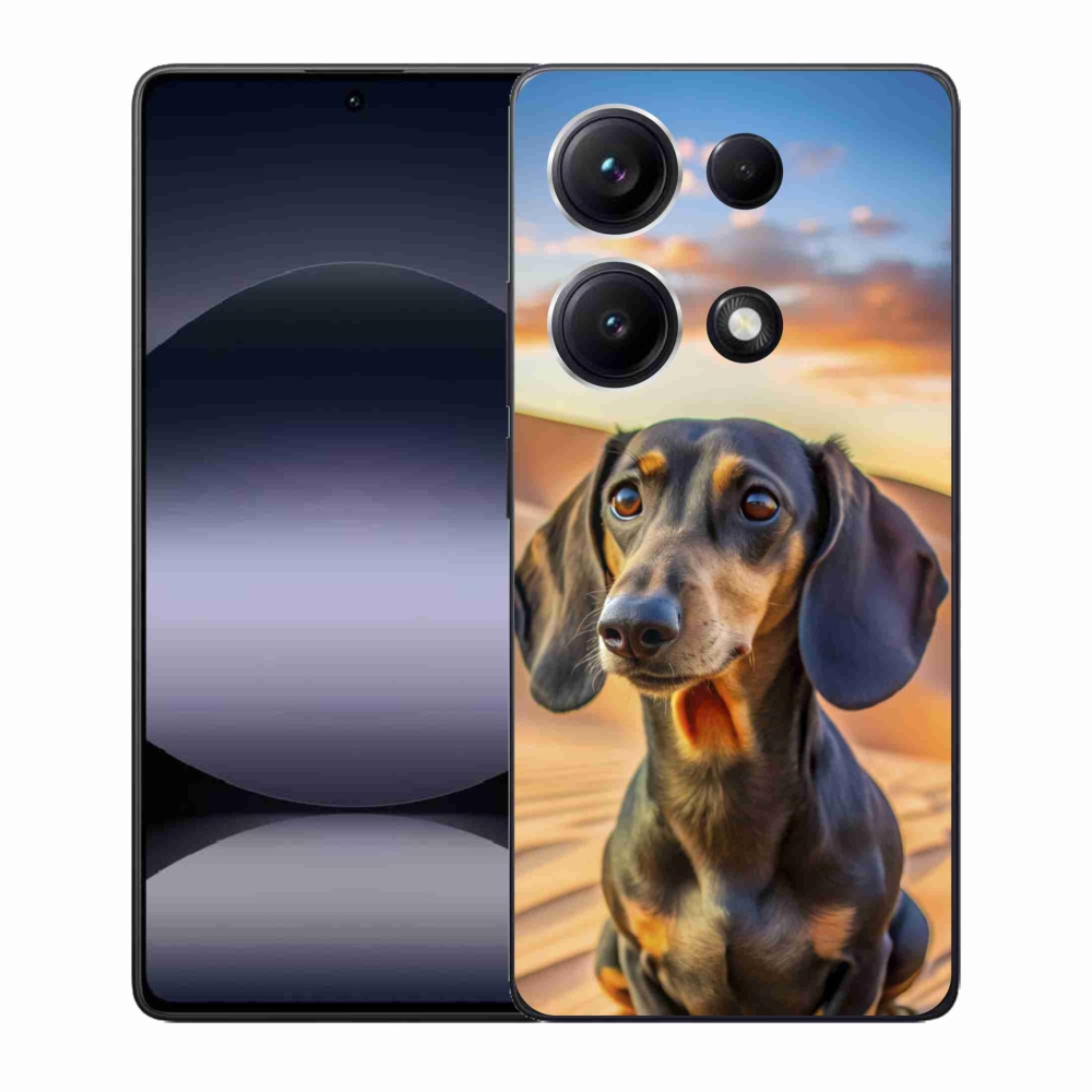 Gelový kryt mmCase na Xiaomi Redmi Note 14S - jezevčík 3 