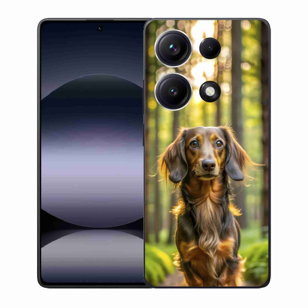 Gelový kryt mmCase na Xiaomi Redmi Note 14S - jezevčík 4