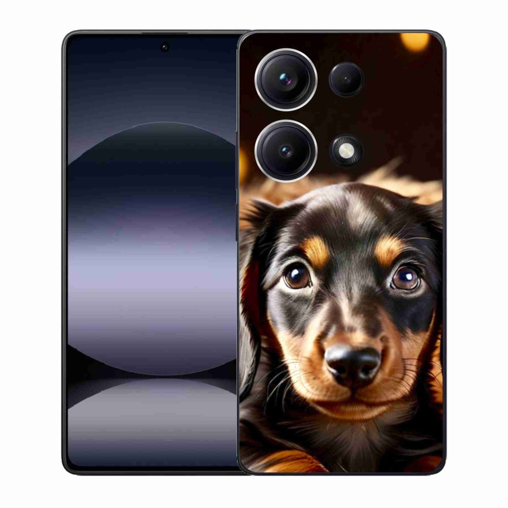 Gelový kryt mmCase na Xiaomi Redmi Note 14S - jezevčík